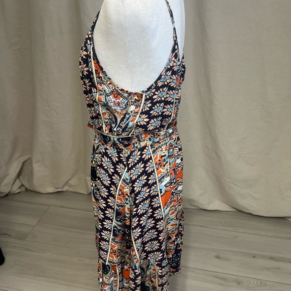 Pretty Garden Women's Floral Print Spaghetti Strap Mini Dress Sz L - Picture 3 of 6